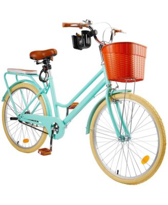 24-Inch Cruiser Bike with Low Step Frame, Comfort Passenger Seat & Footrests, Free Bottle Holder