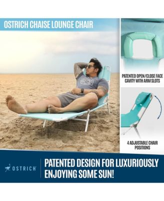 Chaise Lounge, Versatile Facedown Beach Camping Pool Tanning Chair