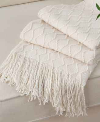 Multi Chevron Texture Lightweight Throw, 50" x 60"