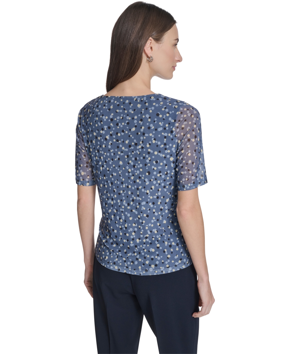 Calvin Klein Women's Printed Crewneck Top
