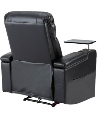 Premium Power Recliner with Storage Arms, Cupholders, Swivel Tray Table and Cell Phone Stand