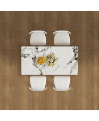 Streamdale 63" Modern Dining Table Set w/ Storage, Chairs Included