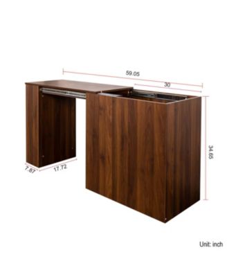 Computer Desk with Drawers & Extendable Table