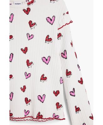 Girls Girls's Long-sleeved hearts t-shirt
