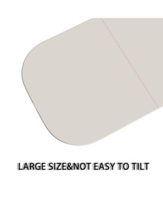 63" Cream Dining Table & 6 Cushioned Chairs