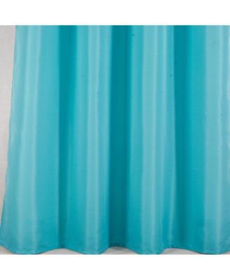 Gilbert Solid Single Grommet Curtain Panel Pair - 54x84", Turquoise