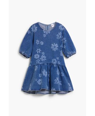 Girls Girls's Denim dress with flowers