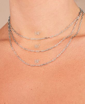 Thin Paperclip Chain Necklace