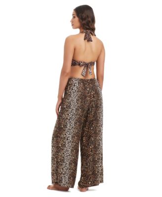 Women's Feline Fine Printed Waist Side Lit Drawstring Pants, Macy's Exclusive