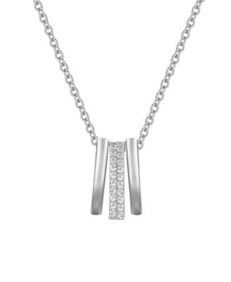 Diamond Pendant Necklace (1/20 ct. t.w.) in Sterling Silver