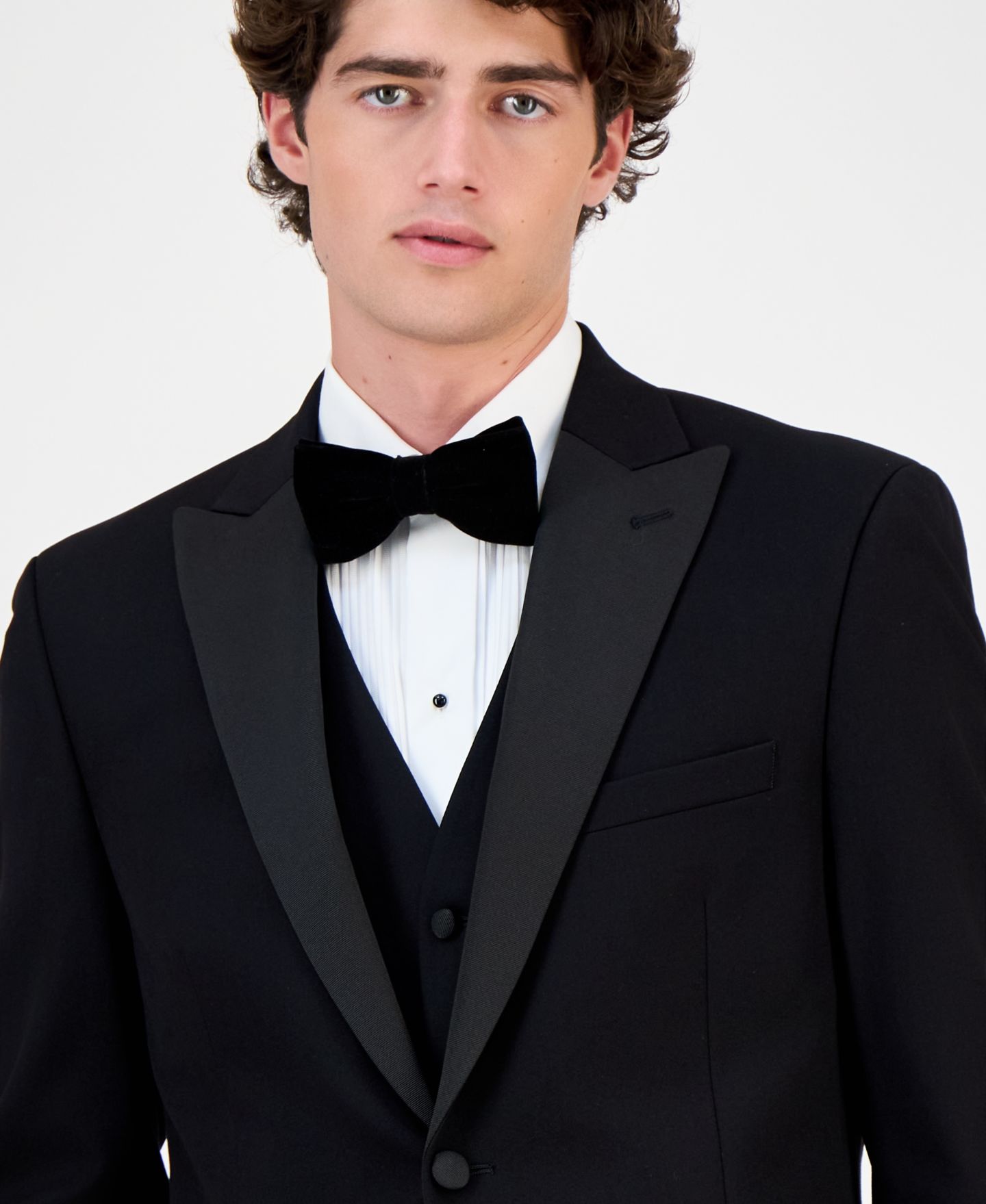 Мужские пиджаки Alfani Slim-Fit Tuxedo Jackets, цвет: Чёрный — фото 3