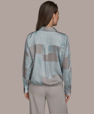 Women's Long-Sleeve Drawstring Top