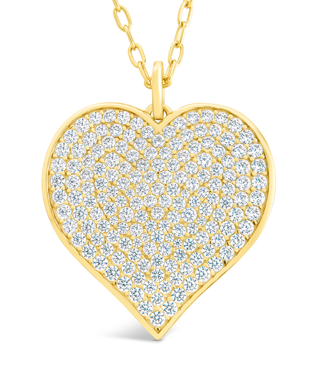 Sterling Forever Large Cz Statement Heart Pend