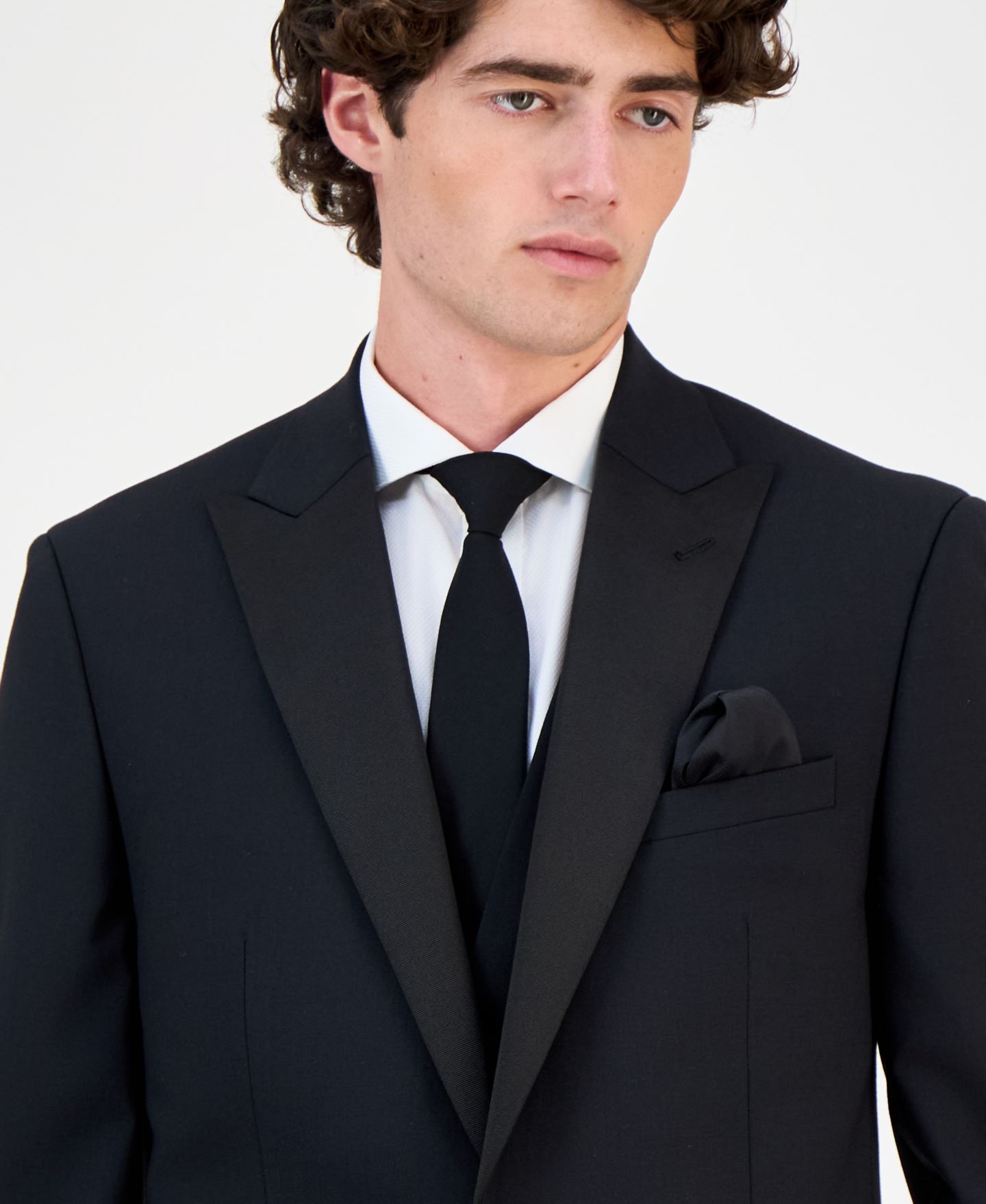 Мужской пиджак Bar III Slim-Fit Tuxedo Jacket Separates, цвет: Чёрный — фото 2