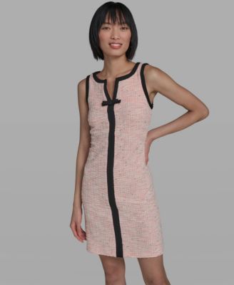 Women's Front Bow Detail Sleeveless Short Dress