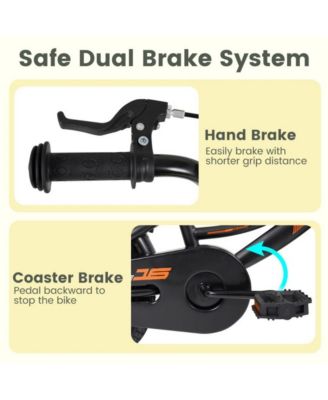 16 Inch Kids Bike with Training Wheels and Adjustable Seat