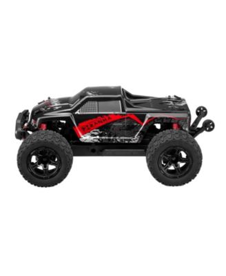 RC Car 1:10, 4WD Off-Road Monster Truck 38 km/h with 45&deg; Wheelie & 2 Batteries, High-Speed Racing Toy for Kids 8+, IPX4