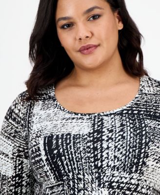 Plus Size Printed Top, Created for Macy's