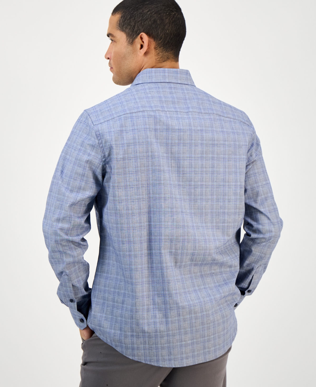 Club Room Men's Pioloa Plaid Shirt, Created for Macy's