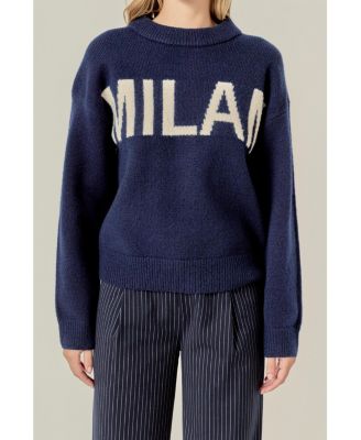 Women's Lettering Sweater