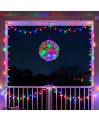 Electric Plug-In Indoor/Outdoor LED Lighted Ball Hanging Ornament, 50ct, 5"