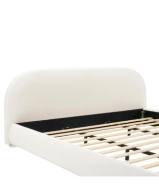 Dark Green Velvet Soft Bed, King