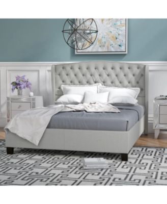 Modern Upholstered Queen Platform Bed