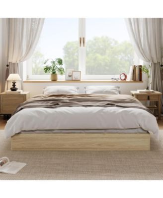 Solid Wood Platform Bed Frame, No Box Spring Needed, Easy Assembly