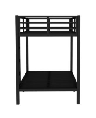 Metal Twin XL over Twin XL Bunk Bed - Black