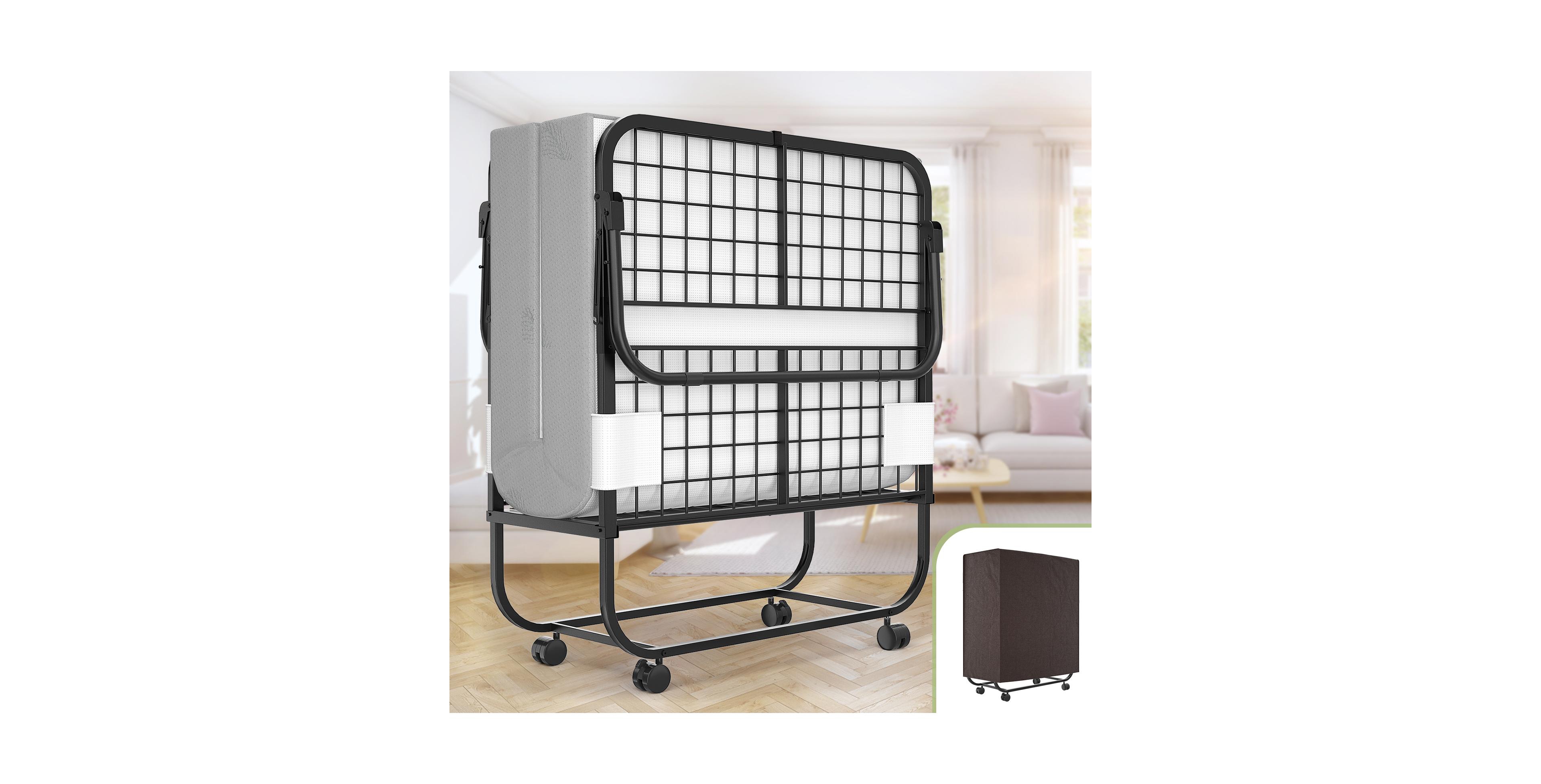 Aheaplus Foldable Rollaway Bed with Storage Cover