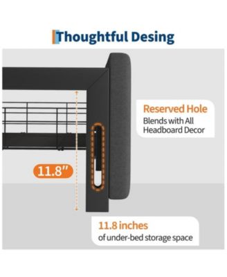 Queen Size Upholstered Platform Bed Frame