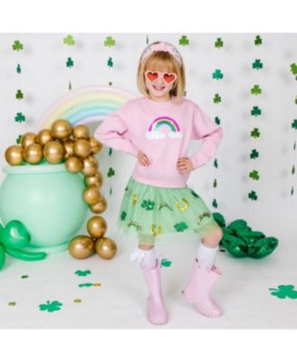 Baby Girls Rainbow Sequin Patch Sweatshirt