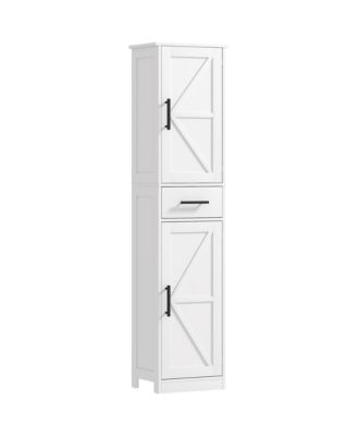 67" Tall Bathroom Storage Cabinet, Narrow Bathroom Cabinet
