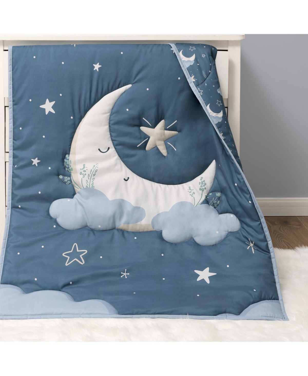 The Peanutshell Crib Bedding Set for Baby Boys and Girls, Celestial Serenity, 3 Pieces