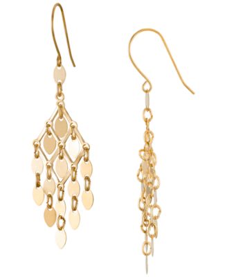 Chandelier Dangler Earrings in Gold