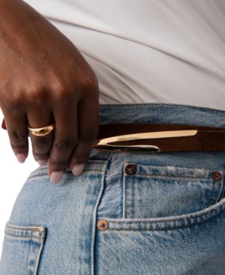 Modern Saddle Leather Belt