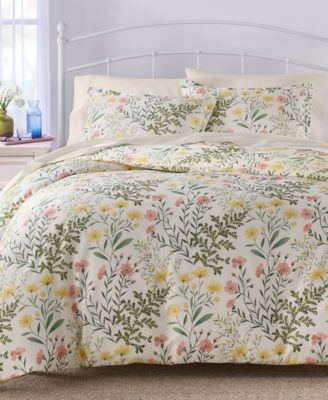 Daisy Blooms 3-Pc. Duvet Cover Set, Full/Queen