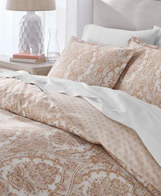 Sofia Damask 3-Pc. Duvet Cover Set, Full/Queen