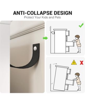 6-Drawer Dresser for Bedroom, 41.7" Wide Cabinet, Fabric Storage Tower, Steel Frame, Closet Organizer, Living Room, Hallway