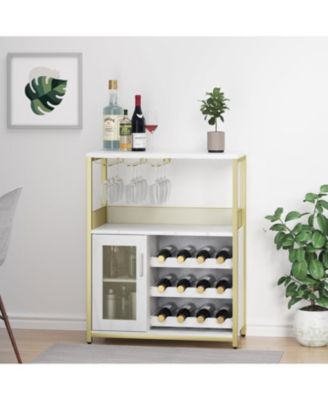 3-Drawer Compact Mobile Filing Cabinet with Stylish Fabric, Storage Solution with Legs & Wheels, Bedroom, Gold