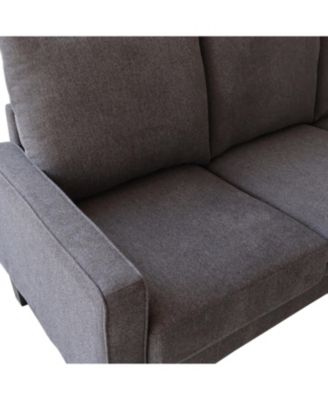 Modern Living Room Furniture Sofa In Dark Fabric