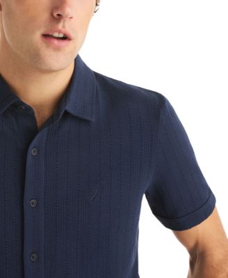 Men's Seersucker Short-Sleeve Shirt