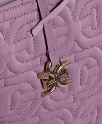 Ethyl Quilted Logo Top Zip Extra Large Handbag