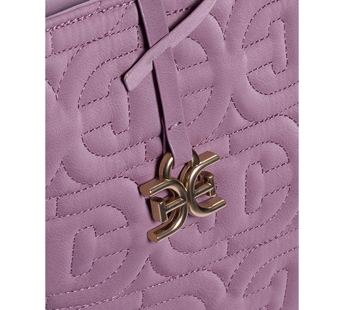 Sam Edelman Ethyl Quilted Logo Top Zip Extra Large Handbag