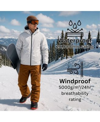 Men's Snow Pants 10K Waterproof Insulated Snowboard & Ski Pants