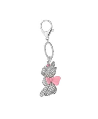 Aristocats Marie Crystal Pav&eacute; Bag Charm Keychain – Officially Licensed