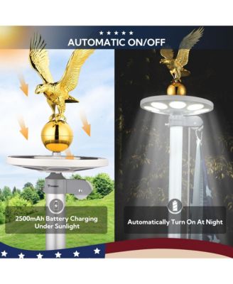 20 Ft Sectional Flag Pole Kit with Solar Light & Deck Mount Bravery MEGA Aluminum Inground Flagpole for Outdoor Patio Dock Side