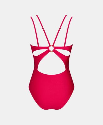 Women's Tummy Control Plunging O-Ring & Cutout One-Piece Swimsuit