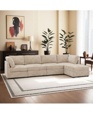 a28　ソファ XIZZI 128'' Modular Sectional Sofa Couch, 5-Piece Comfy Corduroy