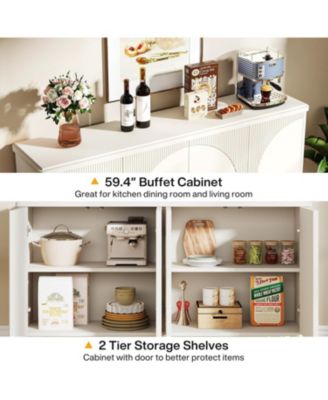 Buffet Cabinet Sideboard with Storage, 59.4-Inch